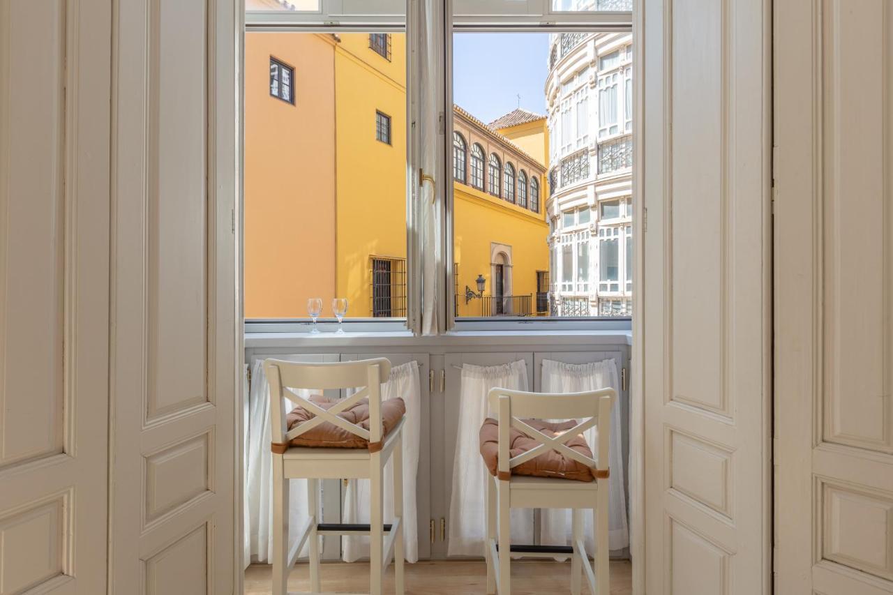 Luminoso Apartamento De Dos Habitaciones Con Vistas A Las Catedral Málaga Dış mekan fotoğraf